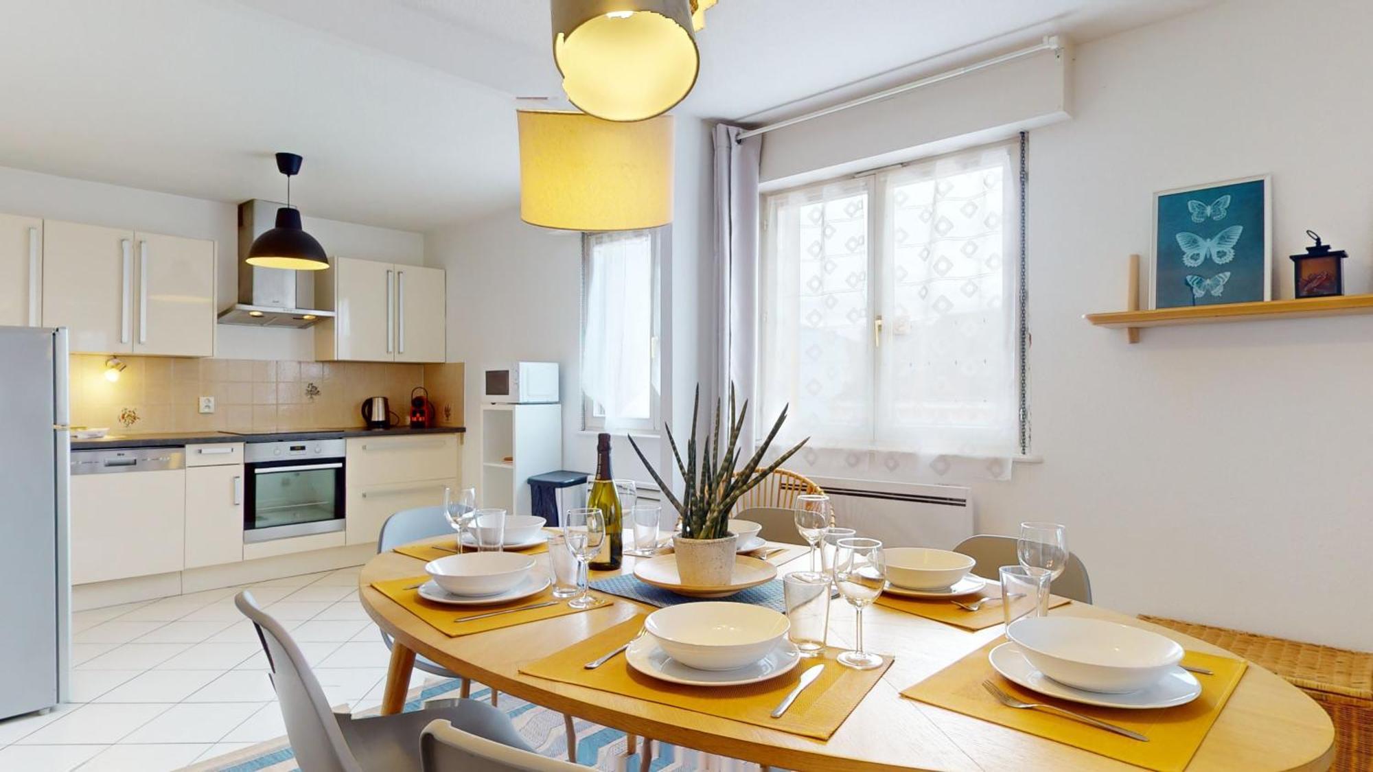 Elegance, Appartement 6 Pers 1 Parking Colmar Luaran gambar