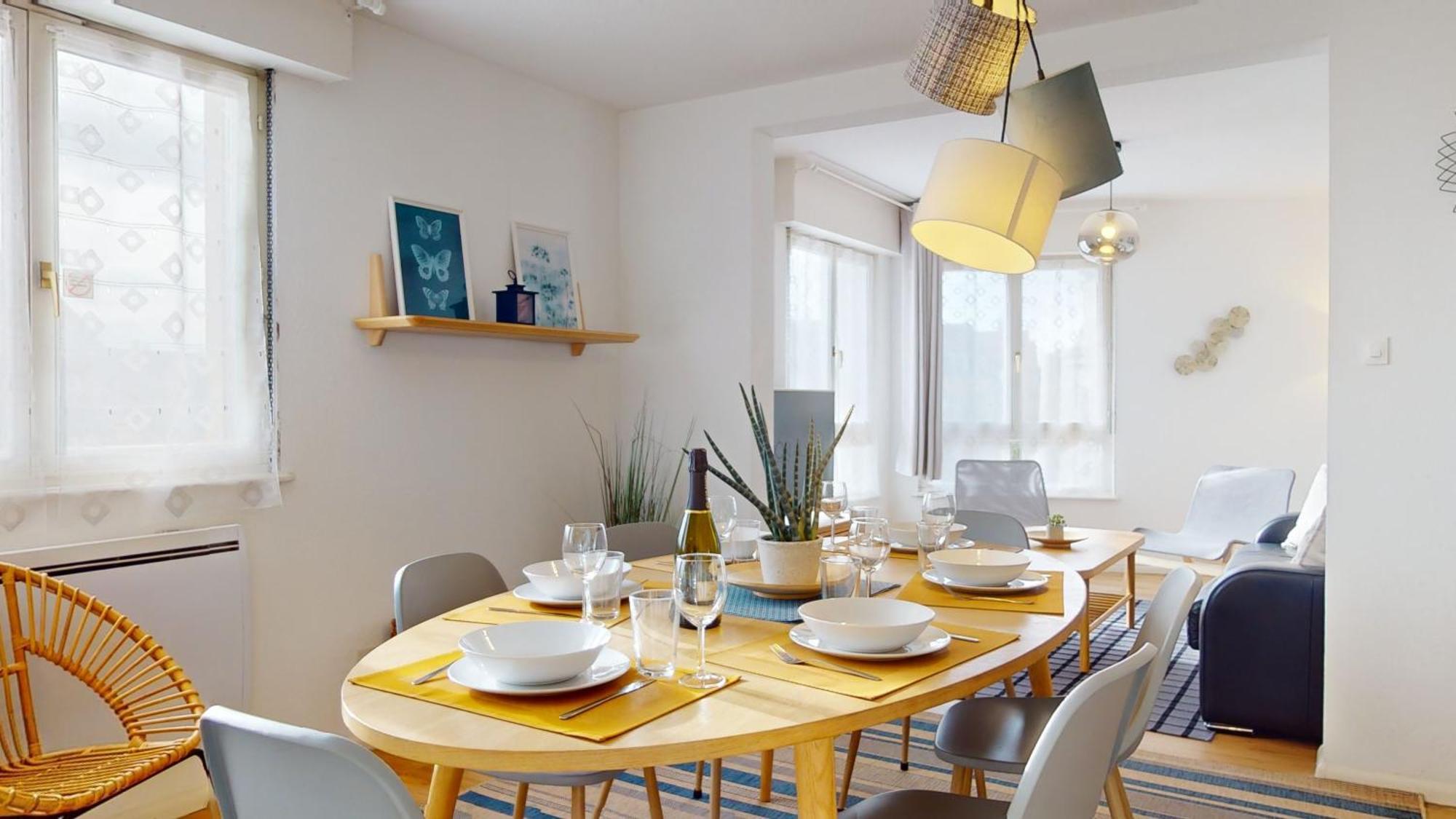 Elegance, Appartement 6 Pers 1 Parking Colmar Luaran gambar